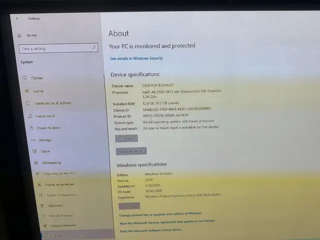 Desktop ASUS AMD A8-5500 and Panasonic TV 42” as Monitor  in Desktop Computers in Mississauga / Peel Region - Image 3