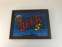 Wall Picture - Beer Sign - Glitter Art