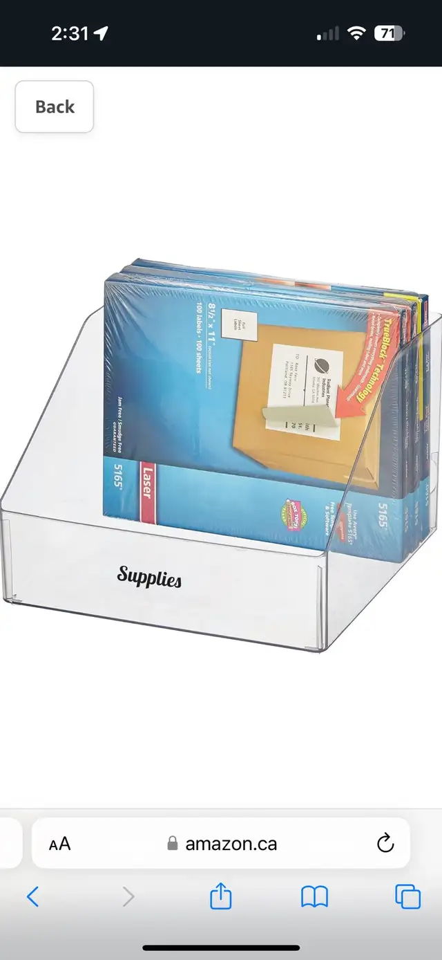 NEW! Slanted Open Front Home Office Storage Bin Organizer in Other Business & Industrial in Calgary - Image 3
