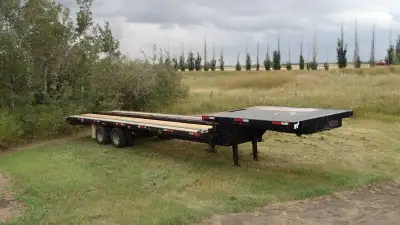 2008 30 foot Ameritrail Step deck trailer 30 foot deck plus 10 foot deck over hitch 24,000lb GVWR ta...