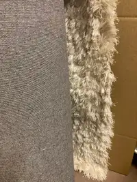 8x10 white shag rug