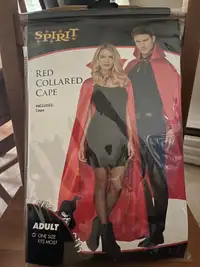 Red collared cape- Halloween costume 