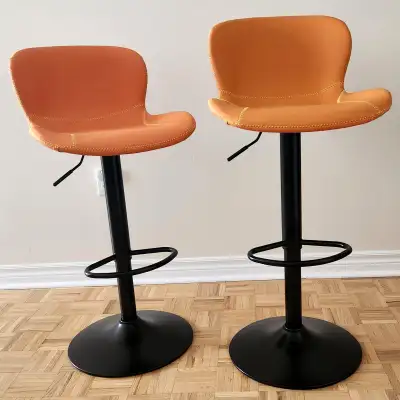 Bar Stools, Set of 2, Swivel Height Adjustable, View more