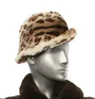Chapeau en vraie fourrure d'ocelot, View more