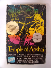 DunjonQuest Temple of Apshai Epyx 1980 Cassette for Commodore 64