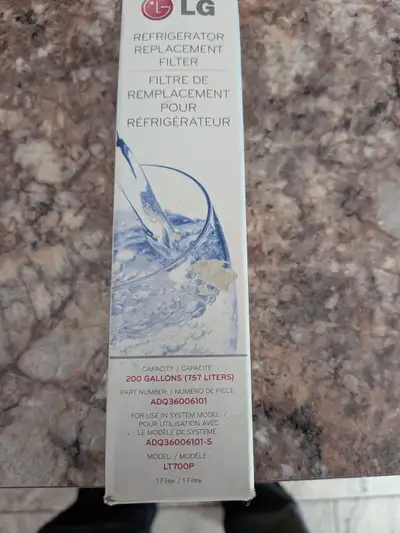 I have 6 water filters part number ADQ36006101 all brand new asking $90.00 phone text 7059437166