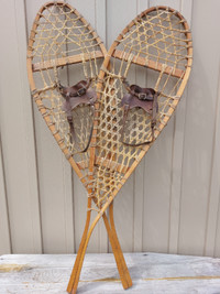 Vintage hand made snow shoes