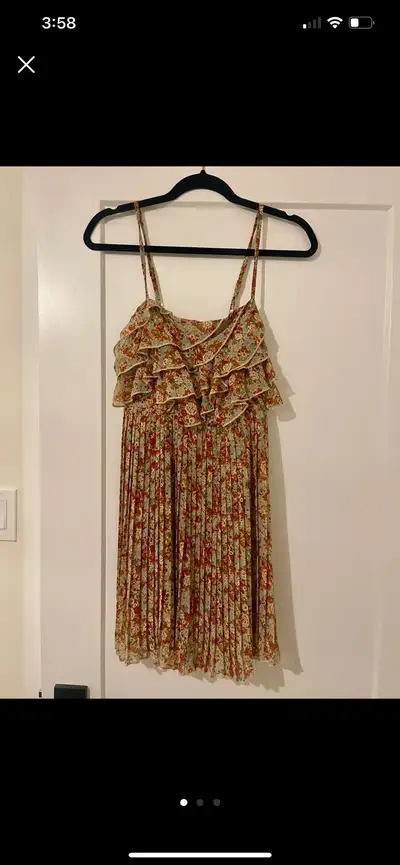 Floral pleated sundress, View more