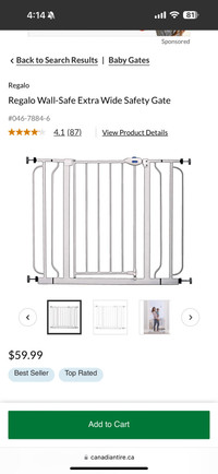 Regalo extra wide baby gate 