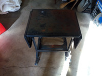 Metal Table with side wings that fold down