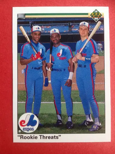 1990 Upper Deck Expo Rookies Threats Walker Grissom DeShields, View more