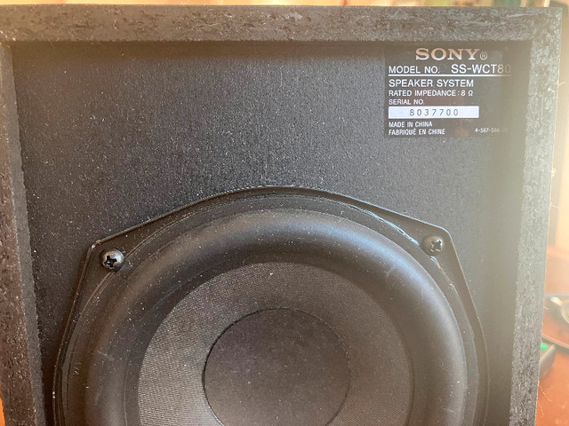 Sony Sound Bar Home Speaker Set (SA-CT80) in Stereo Systems & Home Theatre in Ottawa - Image 4