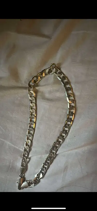 20” cuban chain 925 silver plated , View more