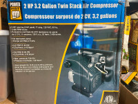 2 HP twin stacked  air compressor -brand new