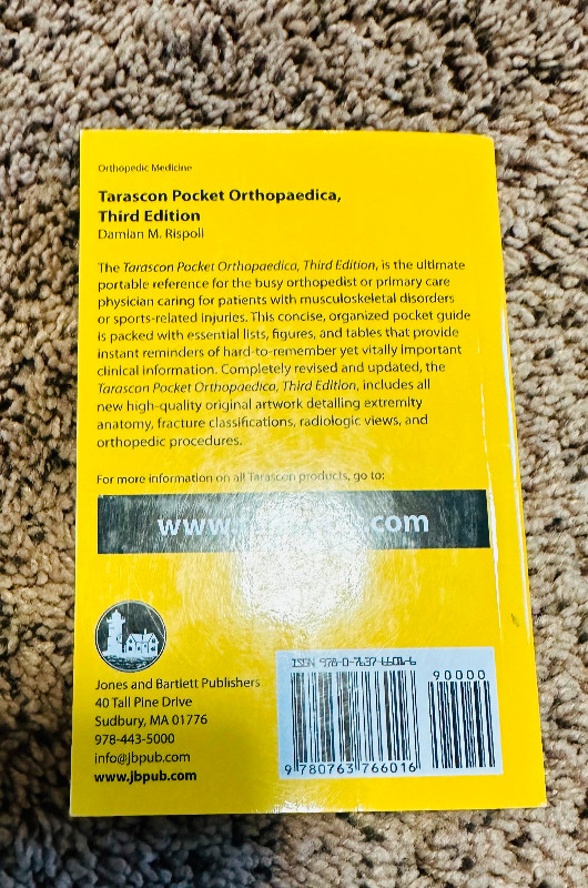 Tarascon Pocket Orthopaedica in Textbooks in Calgary - Image 2
