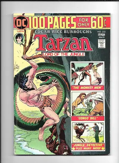 DC 100 PAGES TARZAN LORD OF THE JUNGLE #232 FN 6.0 DC 1974 $10, View more