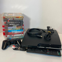 PlayStation 3 Slim PS3 Console Bundle Complete Wires Controller
