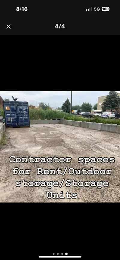 Contractor Yard Spaces for Rent – Only $.50 per sq. ft! Just 1 Minute from Courtice On-Ramp (East &...