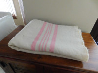 Vintage Pure Wool Blanket, Size: Twin