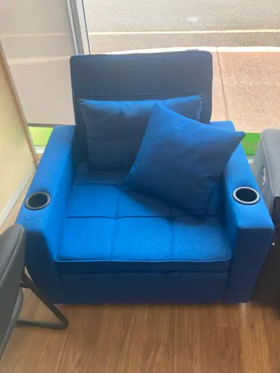 Rilas pull out chair blue, View more