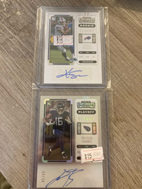 Panini contenders football rookie autograph cards