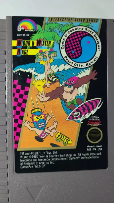 Wood & Water Rage for Nintendo. 1985 original., View more