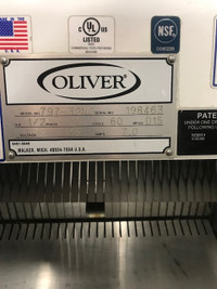 Oliver Gravity Feed Bread Slicer, 797-32NC