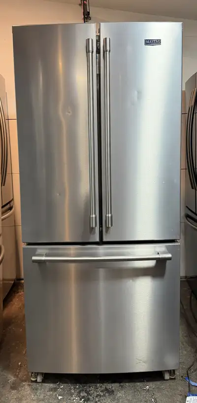 Maytag stainless fridge - delivery possible , View more