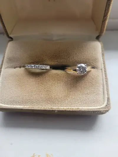 Beautiful Engagement and Wedding Ring Set. Recently appraised at almost $11,000.00 for set. Need mon...