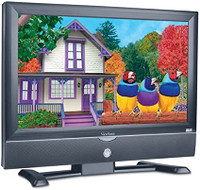ViewSonic 27" LCD TV with 2 Rogers cable tv boxes