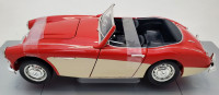 1:18 Diecast ERTL 1956 Austin-Healey 100/6 Convertible Red White