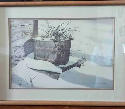 Jack Reid's "Winter Garden" Limited Edition Signed and Numbered Framed Print. Series 278/390 Jack Re...