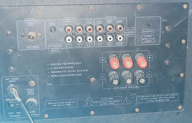 Cinema Wi-1000 Home theater receiver. Audio equipment. in Stereo Systems & Home Theatre in St. Albert - Image 4