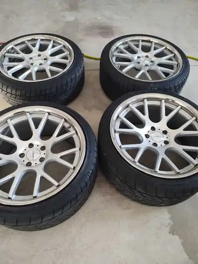 Vossen CV2's 20" rims with nitto 555 tires. bands and censors installed programmed. 20x10 1/2 J. 20...