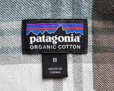 Men’s Medium PATAGONIA organic cotton plaid shirt., View more