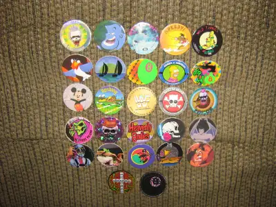 VINTAGE ASSORTED POGS AND SLAMMERS LOT, View more