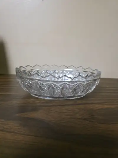 Vintage 1950s - 1960s Crystal Bowl, View more