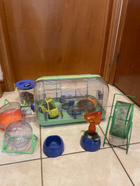 Hamster cage and accessories 