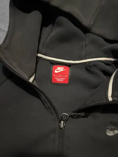 Authentic Nike Tech Fleece Full-Zip Hoodie in Black, View more