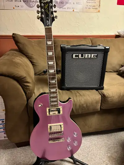 Epiphone Les Paul Muse & Roland Amp, View more