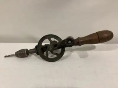MANUAL HAND CRANK DRILL WITH BIT COMPARTMENT (ANTIQUE), View more