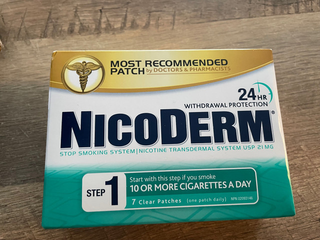 Nicoderm Patches (full boxes) in Health & Special Needs in Barrie