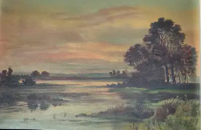 Framed Antique painting Artist unknown