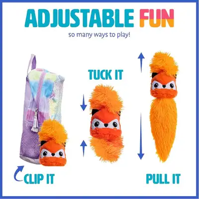 Brand New!! TUCK ‘N TAILS FOX  PLUSH TOY + KEY CHAIN, View more