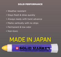 2 × SAKURA SOLID PERMANENT PAINT FOR HIGH TEMP -  MADE IN JAPAN