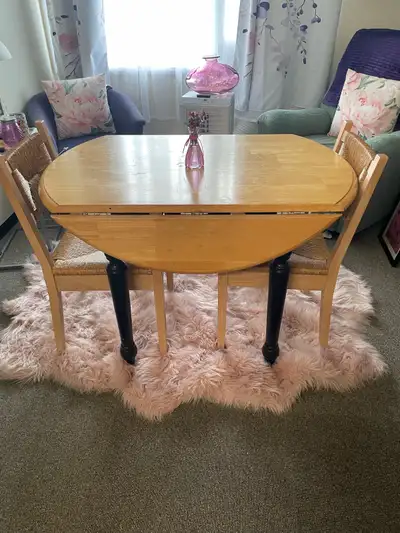 Solid Wood Drop Leaf Table, View more