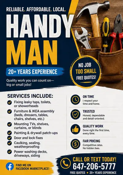 Furniture Assembly, TV Mounting & Small Home Repairs | GTA Handy, View more