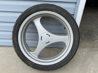 BMW motorcycle wheel and tire