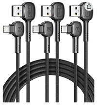 USB C Cable, INIU [3 Pack 1.6ft+6.6ft+6.6ft] 3.1A QC 3.0 Fast Ch