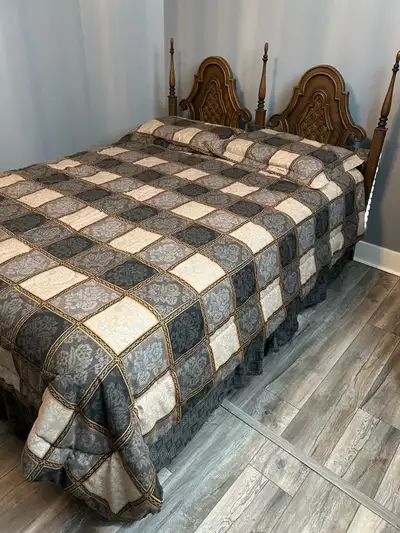 queen size bed and frame, View more